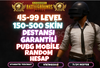 ⭐EFSANEVİ +150 SKİN, DESTANSI GARANTİLİ RANDOM⭐