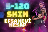 ⭐EFSANEVİ 5-120 SKİN GARANTİLİ HESAP⭐