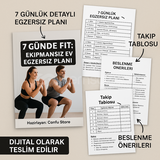 ???? Ekipmansız 7 Günlük Egzersiz Planı (PDF)