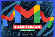 (EL İLE AÇILMIŞ) 4X GMAİL HESABI