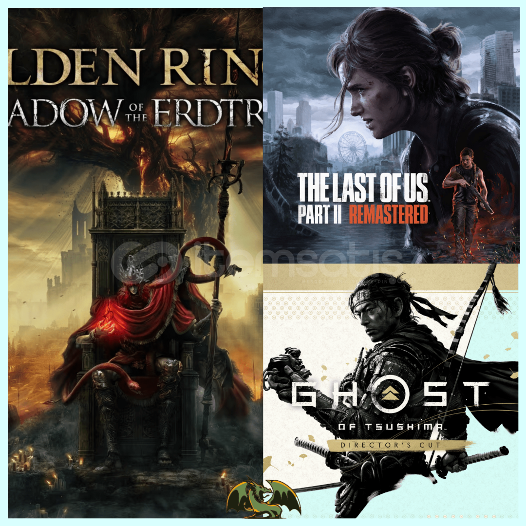 Elden Ring + The Last Of Us Part 2 + Ghost Elden Ring + The Last Of Us Part 2 + Ghost