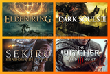 Elden Ring + Dark Souls 3 + Sekiro + Witcher 3