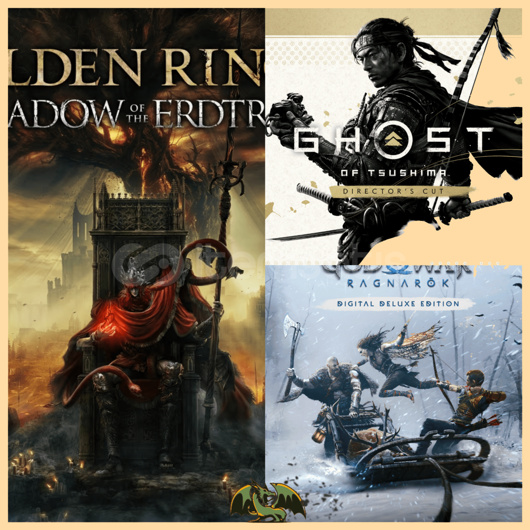 Elden Ring + Ghost of Tsushima + Ragnarök Elden Ring + Ghost of Tsushima + Ragnarök