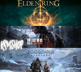 ELDEN RING + TLOU PART 2 + GOW RAGNAROK PS4/PS5