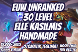 ⭐[ELLE KASILMIŞ] EUW SADECE ARAM 30 LEVEL ⭐