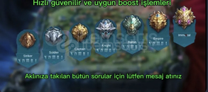 Elo boost Mobile legends