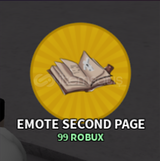 Emote Second Page | The Strongest Battlegrounds