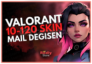 ⭐EN AZ 10 SKİN! Mail Değişen Valorant Random