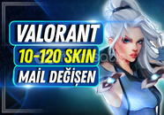 ⭐EN AZ 10 SKİN! Valorant Random Mail Değişen!