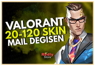 ⭐EN AZ 20 SKİN! Mail Değişen Valorant Random