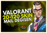 ⭐EN AZ 20 SKİN! Mail Değişen Valorant Random