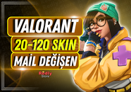 ⭐EN AZ 20 SKİN! Valorant Random Mail Değişen!