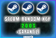 ✅En AZ 200 Dolar Steam Random Key✅