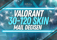 ⭐EN AZ 30 SKİN! Mail Değişen Valorant Random