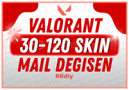 ⭐EN AZ 30 SKİN! Mail Değişen Valorant Random