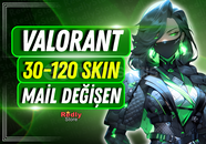 ⭐EN AZ 30 SKİN! Mail Değişen Valorant Random