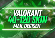 ⭐EN AZ 40 SKİN! Mail Değişen Valorant Random