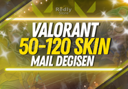 ⭐EN AZ 50 SKİN! Mail Değişen Valorant Random