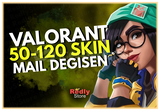 ⭐EN AZ 50 SKİN! Mail Değişen Valorant Random