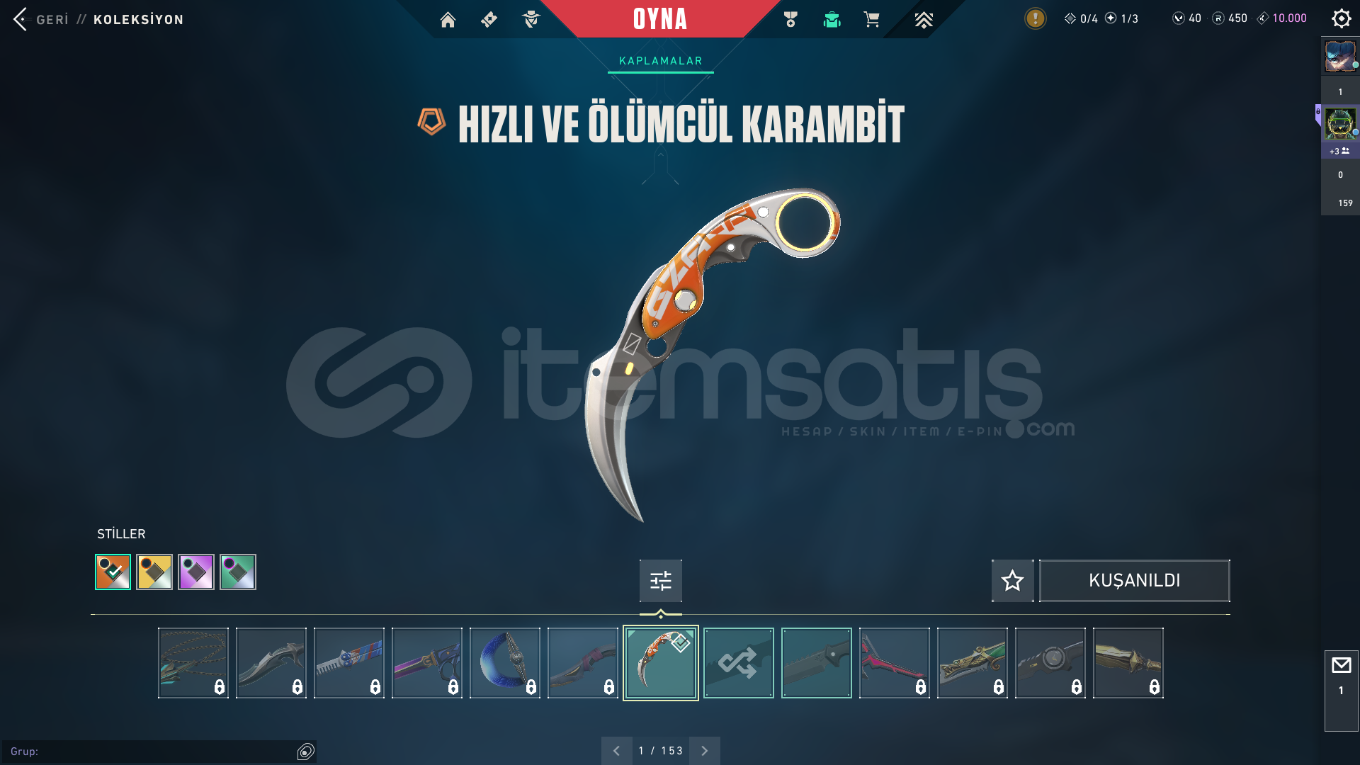 EN AZ 50 SKINLI HESAAPP UYGUNA!!! EN AZ 50 SKINLI HESAAPP UYGUNA!!!