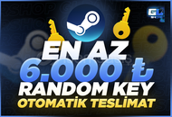 ⭐ En Az 6.000₺ Steam Random Key - Kaliteli ⭐