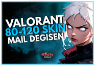 ⭐EN AZ 80 SKİN! Mail Değişen Valorant Random