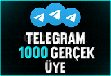 ⭐EN HIZLISI⭐ 1000 TELEGRAM GERÇEK ÜYE