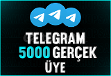 ⭐EN HIZLISI⭐ 5000 TELEGRAM GERÇEK ÜYE