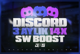 ⚡DISCORD 3 AYLIK 14X BOOST⚡GARANTİLİ