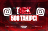 ⭐[EN İYİSİ⚡] Instagram 500 Türk Takipçi