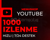 ⭐(EN KALİTELİSİ)⭐1000 YOUTUBE İZLENME⭐