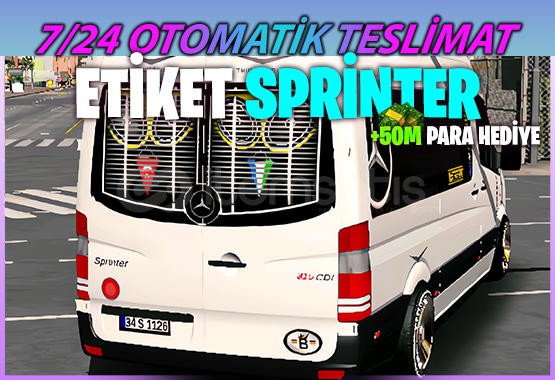 ⭐️ KALİTELİ ÇİZİMLİ SPRİNTER⭐️ | CP1 ⭐️ KALİTELİ ÇİZİMLİ SPRİNTER⭐️ | CP1