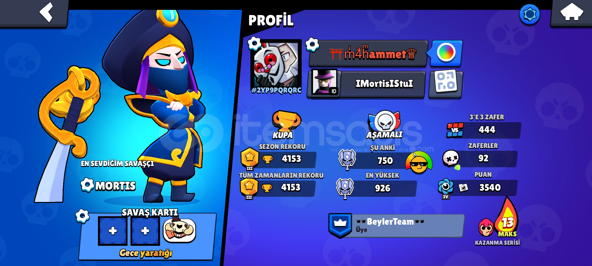 En ucuz Brawl stars hesabı - 4100 kupa!