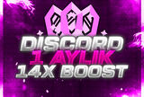  ⚡HIZLI | DİSCORD 1 AYLIK 14X BOOST