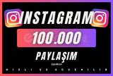 ⭐[EN UCUZ] INSTAGRAM 100.000 PAYLAŞIM⭐