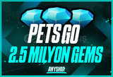 ⭐EN UCUZ | PETS GO 2.5 MİLYON GEM ⭐