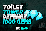 ⭐En Ucuzu ⭐1000 Gems Toilet Tower Defense (TTD)