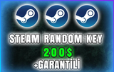 [ EN UCUZU ] 200 Dolar Steam RANDOM KEY