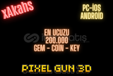 İNDİRİM! 200.000 GEM-COİN-KEY