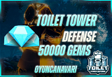 ⚡En Ucuzu 50.000 Gems Toilet Tower Defense(TTD)