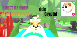 ⭐[EN UCUZU] RİDE Cryptid + RANDOM NEON PET ⭐