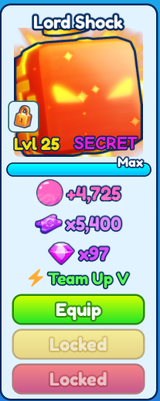⭐[EN UYGUN] Lord Shock Secret Pet - BGSI