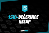 Epic Games 15k+ Değerinde Hesap