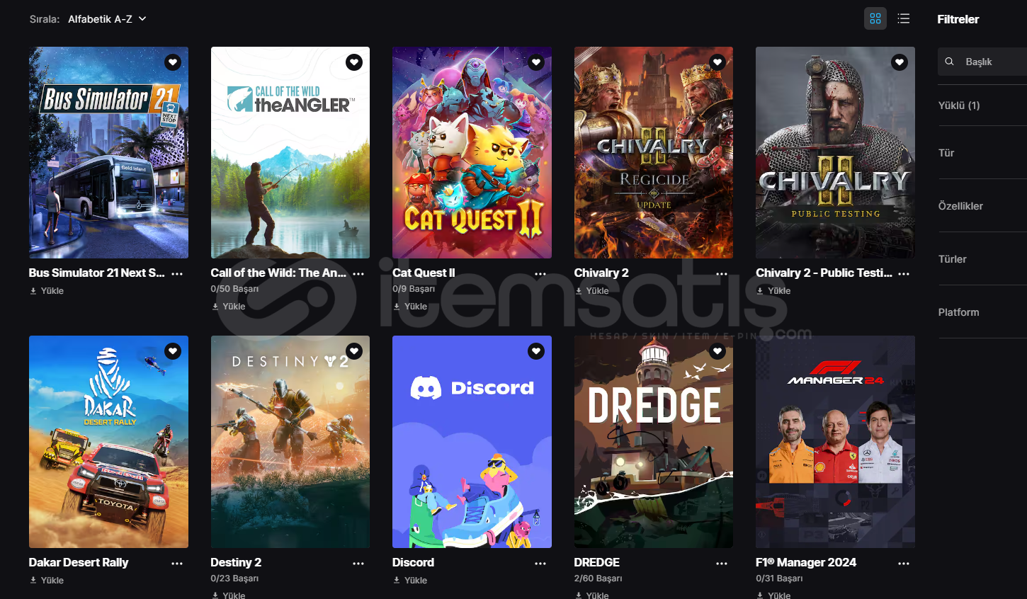 Epic Games MAİL DEĞİŞEN 32 adet oyunlu hesap  Epic Games MAİL DEĞİŞEN 32 adet oyunlu hesap