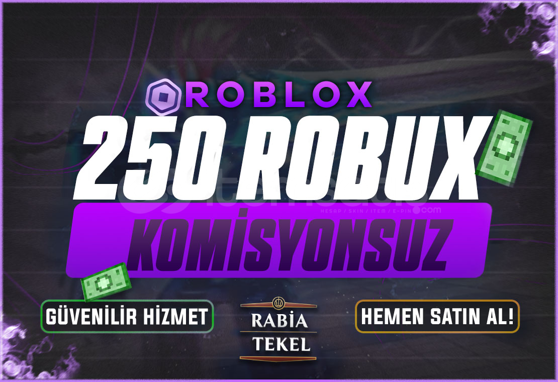 ⭐Gönderim⚡Sistemli 250 Robux Komisyonsuz ⭐Gönderim⚡Sistemli 250 Robux Komisyonsuz