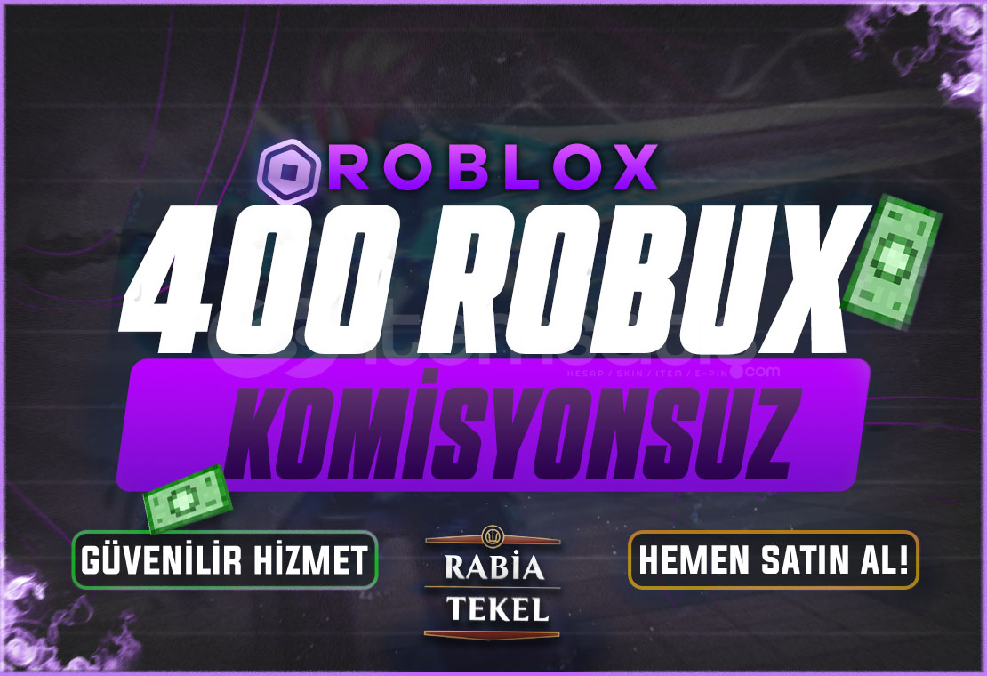 ⭐Gönderim⚡Sistemli 400 Robux Komisyonsuz ⭐Gönderim⚡Sistemli 400 Robux Komisyonsuz
