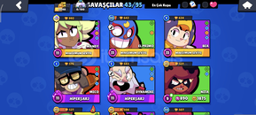 Eski hesap 43 savaşçı ve bir sürü kostüm var Eski hesap 43 savaşçı ve bir sürü kostüm var