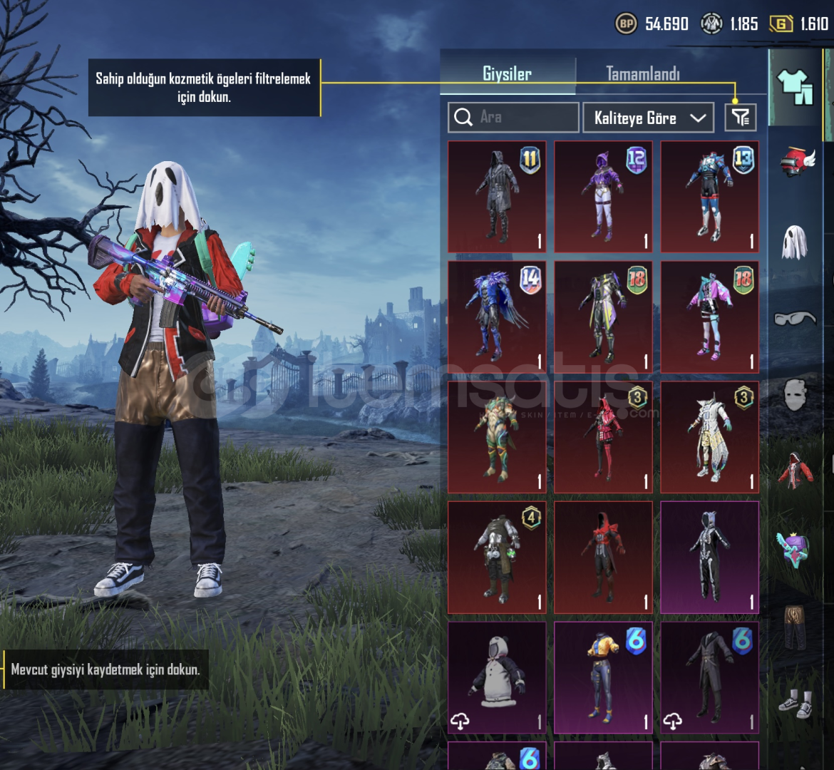 ESKİ SEZON KOMBİNLİ PUBG MOBİLE (UYGUN HESAP) ESKİ SEZON KOMBİNLİ PUBG MOBİLE (UYGUN HESAP)