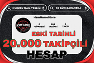 ESKİ TARİHLİ - 20.000 TAKİPÇİLİ İNSTAGRAM HESAP