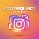 Eski Tarihli +3000 Takipçili Hesap-TakipçiGRNTL